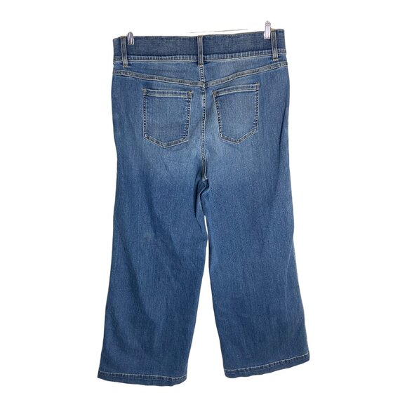 NWT SPANX Seamed Front Wide Leg Jean-sz 1X - Picture 5 of 9